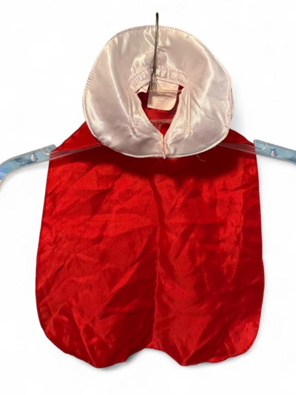 Kids Red Satin Snow White Costume Cape with Collar